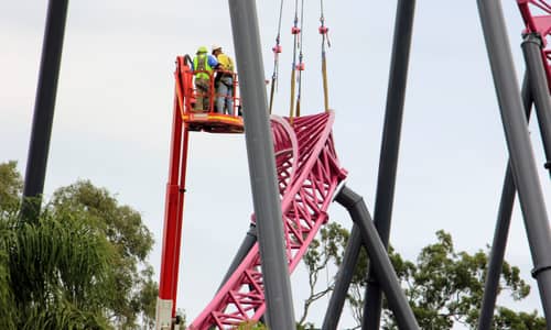 Airtime installed on Movie World's hypercoaster