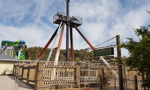 Construction of Voodoo at Funfields