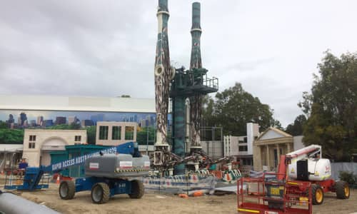 Doomsday Destroyer ride nears completion while theming grows