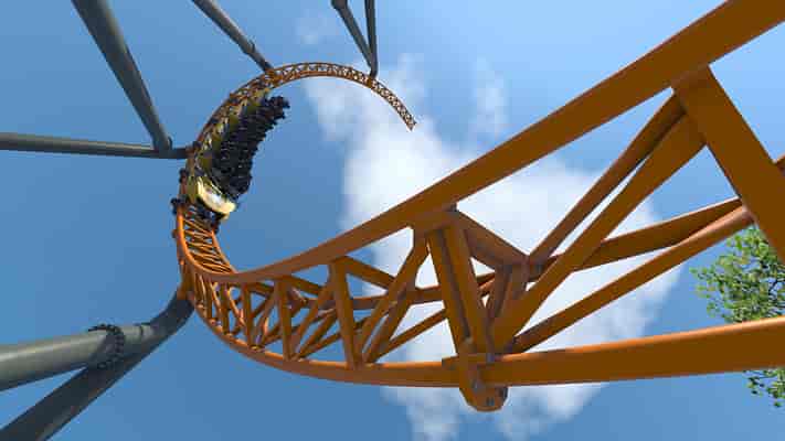 Dreamworld 'Blue Fire' Coaster
