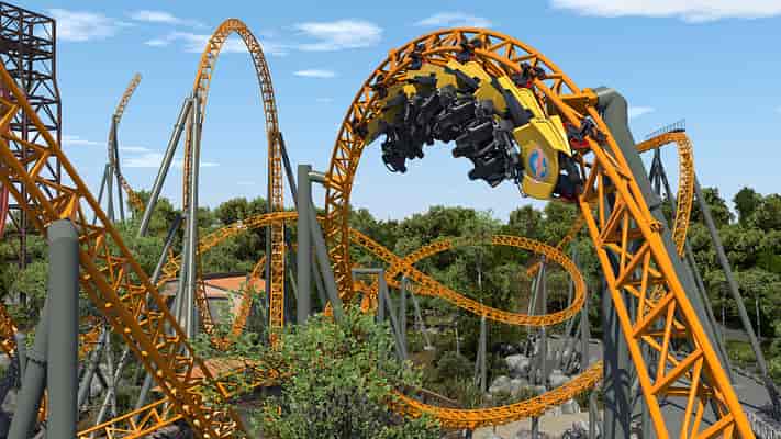 Dreamworld 'Blue Fire' Coaster