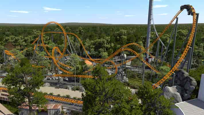 Dreamworld 'Blue Fire' Coaster