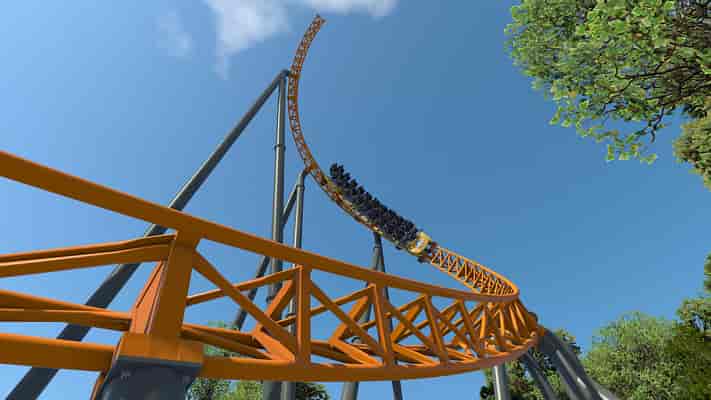 Dreamworld 'Blue Fire' Coaster