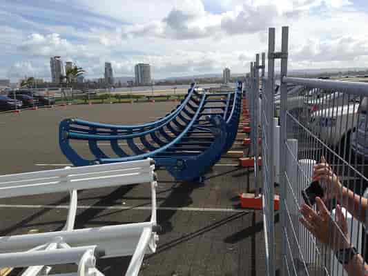 Mack Water Coaster track