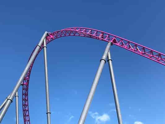 Movie World hypercoaster construction