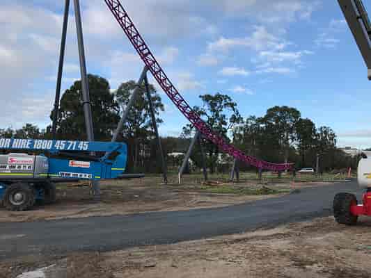 2017 Movie World roller coaster construction discussion