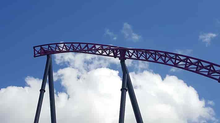 Movie World hypercoaster construction
