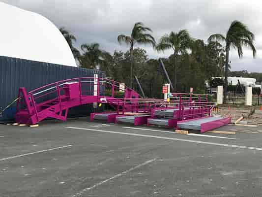 Movie World hypercoaster construction