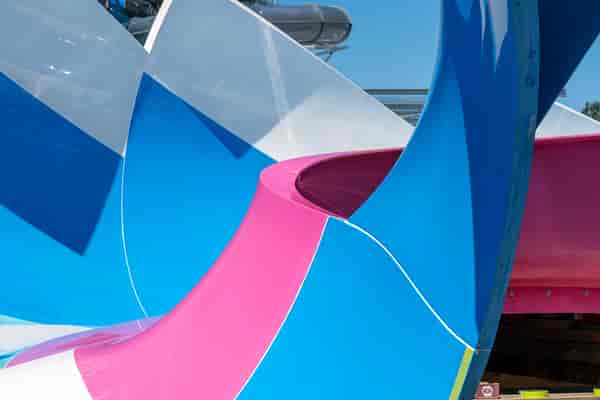 Wet'n'Wild 2021 slide construction
