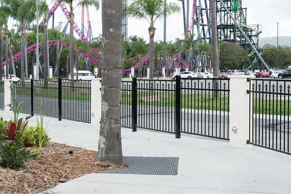 Movie World entrance footpath